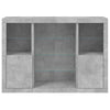 Betongraue Sideboards mit LED-Beleuchtung Taisea 3 St. (Holz)