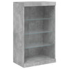 Betongraue Sideboards mit LED-Beleuchtung Taisea 3 St. (Holz)