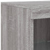 Graues Sideboard mit LED-Beleuchtung Taisea 3 Stück (Sonoma Holz)