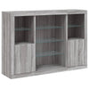 Graues Sideboard mit LED-Beleuchtung Taisea 3 Stück (Sonoma Holz)