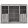 Graues Sideboard mit LED-Beleuchtung Taisea 3 Stück (Sonoma Holz)
