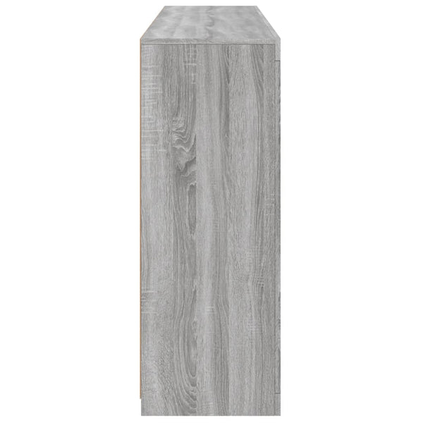 Graues Sideboard mit LED-Beleuchtung Taisea 3 Stück (Sonoma Holz)