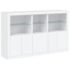 Weißes Sideboard mit LED-Beleuchtung Dumitrea 162x37x100cm