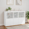 Weißes Sideboard mit LED-Beleuchtung Dumitrea 162x37x100cm