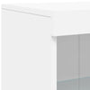 Weißes Sideboard mit LED-Beleuchtung Dumitrea 162x37x100cm