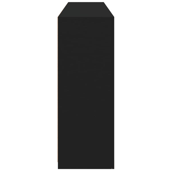 Schwarze Kommode mit LED-Beleuchtung Dumitrean 162x37x100cm
