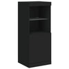 Schwarze Kommode mit LED-Beleuchtung Dumitrean 162x37x100cm