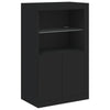 Schwarze Kommode mit LED-Beleuchtung Dumitrean 162x37x100cm