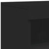 Schwarze Kommode mit LED-Beleuchtung Dumitrean 162x37x100cm