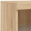 Sonoma-Eiche Sideboard mit LED-Beleuchtung Dumitrean 162x37x100cm