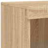 Sonoma-Eiche Sideboard mit LED-Beleuchtung Dumitrean 162x37x100cm