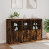 Räuchereiche Sideboard mit LED-Beleuchtung Dumitrean 162x37x100cm