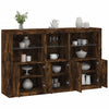 Räuchereiche Sideboard mit LED-Beleuchtung Dumitrean 162x37x100cm