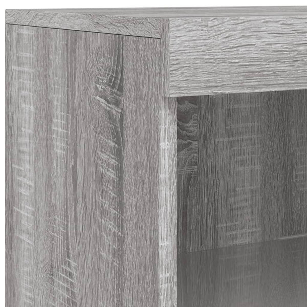 Harmaa senkki led-valoilla Dumitrean 162x37x100cm