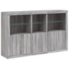 Harmaa senkki led-valoilla Dumitrean 162x37x100cm