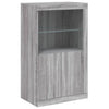 Harmaa senkki led-valoilla Dumitrean 162x37x100cm