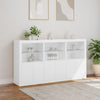 Weißes Sideboard mit LED-Beleuchtung Yosca 181,5x37x100cm