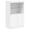 Weißes Sideboard mit LED-Beleuchtung Yosca 181,5x37x100cm