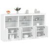 Weißes Sideboard mit LED-Beleuchtung Yosca 181,5x37x100cm