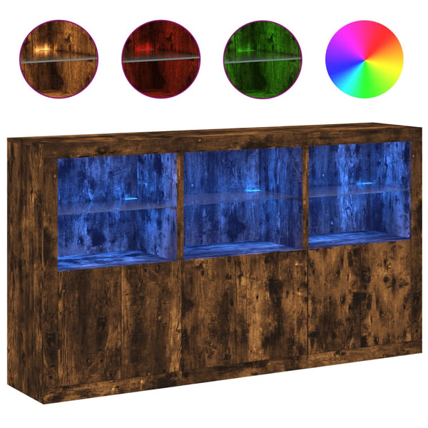 Sideboard Savutammi mit LED-Beleuchtung Yosca 181,5x37x100cm