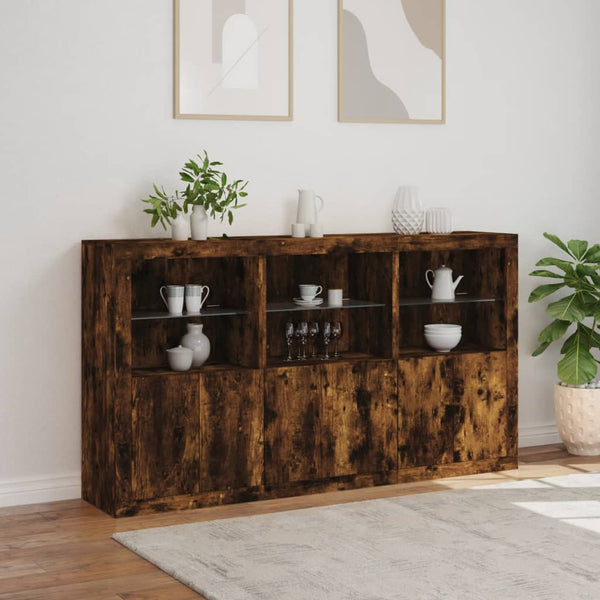 Sideboard Savutammi mit LED-Beleuchtung Yosca 181,5x37x100cm