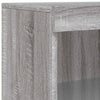Graues Sideboard mit LED-Beleuchtung Yosca 181,5x37x100cm