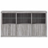 Graues Sideboard mit LED-Beleuchtung Yosca 181,5x37x100cm