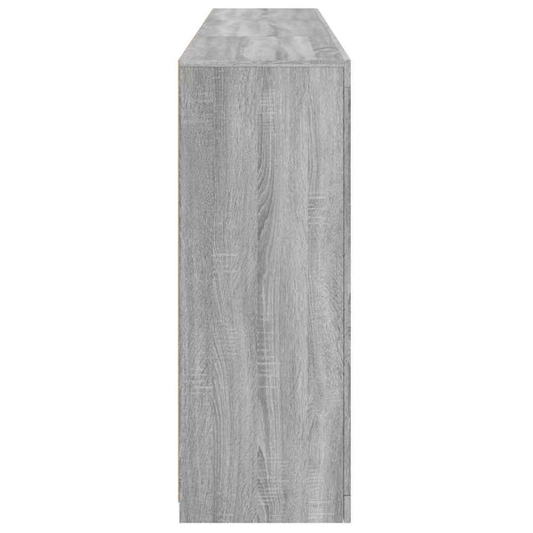 Graues Sideboard mit LED-Beleuchtung Yosca 181,5x37x100cm