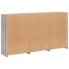 Graues Sideboard mit LED-Beleuchtung Yosca 181,5x37x100cm