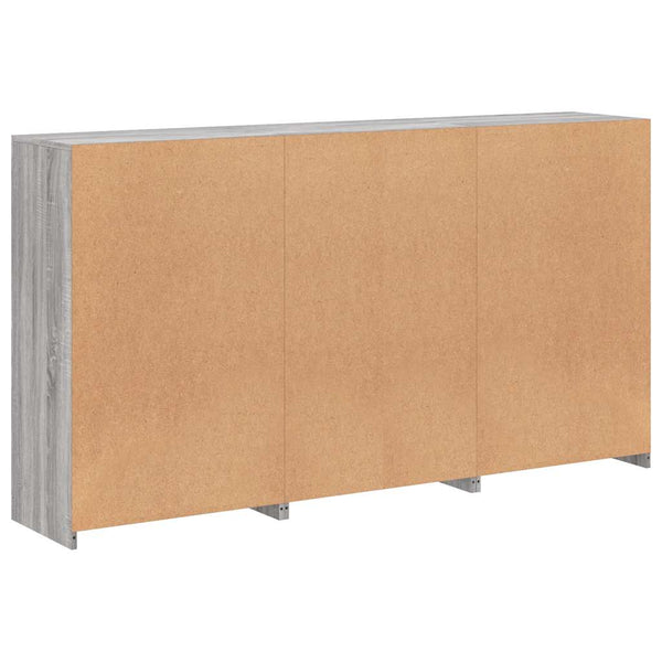 Graues Sideboard mit LED-Beleuchtung Yosca 181,5x37x100cm