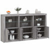 Graues Sideboard mit LED-Beleuchtung Yosca 181,5x37x100cm