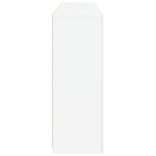 Weißes Sideboard mit LED-Beleuchtung Parseh 162x37x100cm