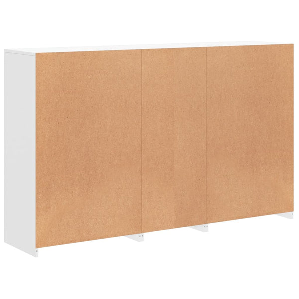 Weißes Sideboard mit LED-Beleuchtung Parseh 162x37x100cm