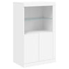 Weißes Sideboard mit LED-Beleuchtung Parseh 162x37x100cm