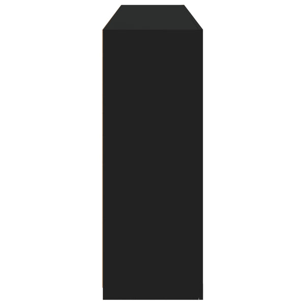 Senkki LED-valoilla musta 162x37x100 cm