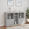 Betongraues Sideboard mit LED-Beleuchtung Parseh 162x37x100cm