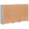 Betongraues Sideboard mit LED-Beleuchtung Parseh 162x37x100cm