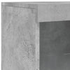 Betongraues Sideboard mit LED-Beleuchtung Parseh 162x37x100cm