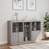 Graues Sideboard mit LED-Beleuchtung Parseh 162x37x100cm