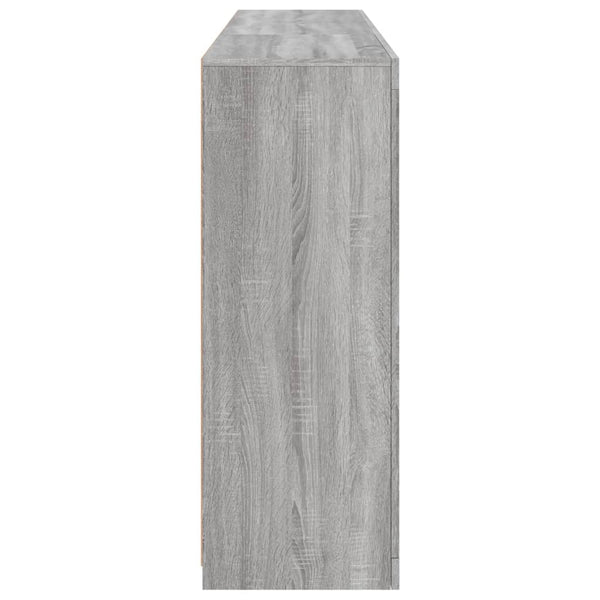 Graues Sideboard mit LED-Beleuchtung Parseh 162x37x100cm