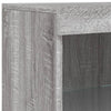 Graues Sideboard mit LED-Beleuchtung Parseh 162x37x100cm