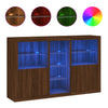Kommode Russeiche mit LED-Beleuchtung Parseh 162x37x100cm