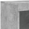 Betongraues Sideboard mit LED-Beleuchtung Plutina 181,5x37x100cm