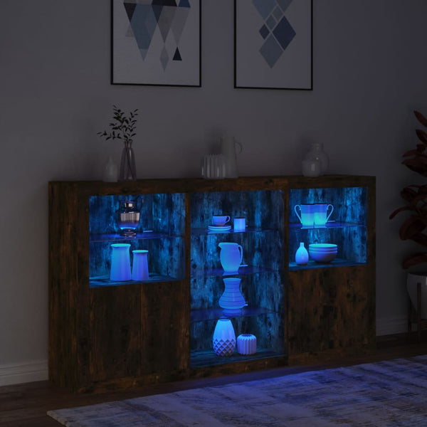 Savutammi senkki led-valoilla Plutina 181,5x37x100cm