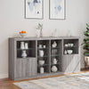 Sideboard mit LED-Beleuchtung Grau Sonoma 202x37x100 cm