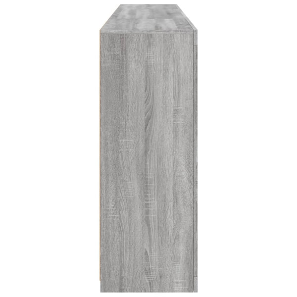 Sideboard mit LED-Beleuchtung Grau Sonoma 202x37x100 cm