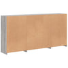 Sideboard mit LED-Beleuchtung Grau Sonoma 202x37x100 cm