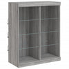 Sideboard mit LED-Beleuchtung Grau Sonoma 202x37x100 cm