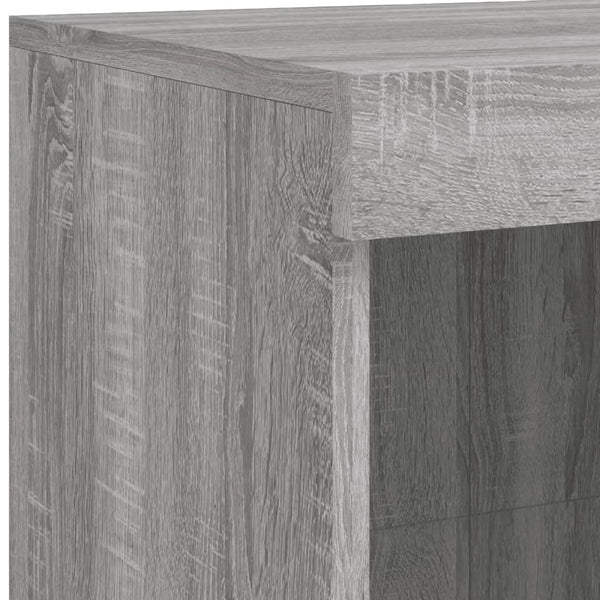 Sideboard mit LED-Beleuchtung Grau Sonoma 202x37x100 cm
