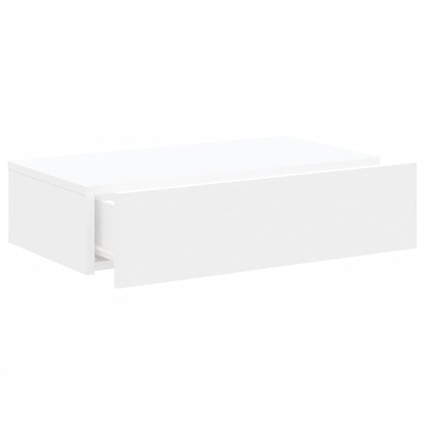 Weißes TV-Rack mit LED-Beleuchtung Costachita 60x35x15,5cm